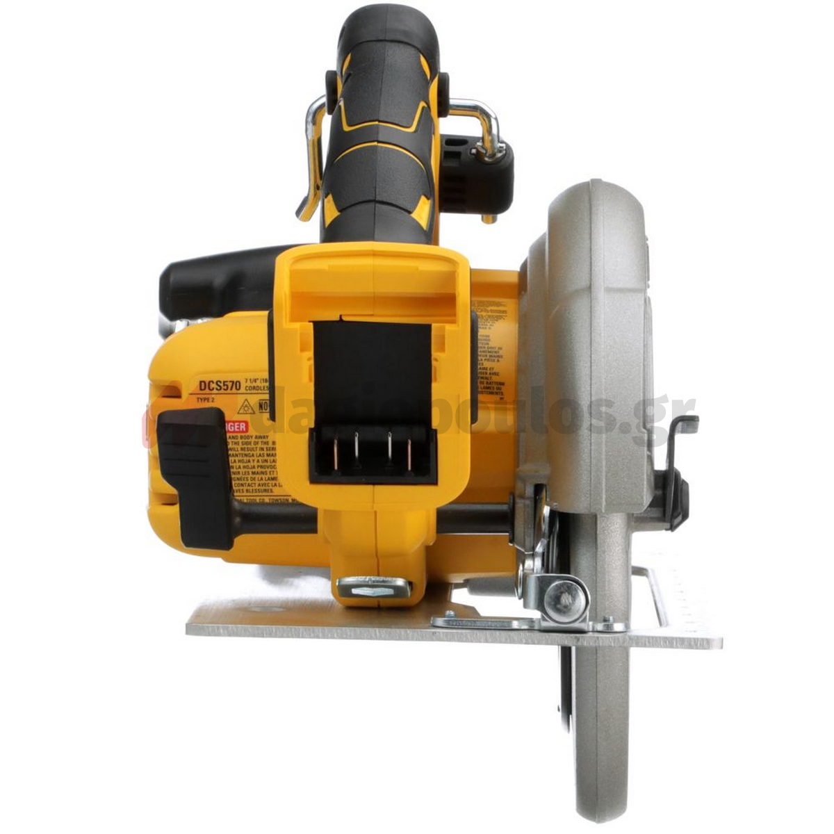 DeWalt DCS570P2-QW 18V XR Brushless Δισκοπρίονο Μπαταρίας 18V Li-Ion 184mm Με 2 Μπατ.5.0Ah Βαλίτσα T-STAK