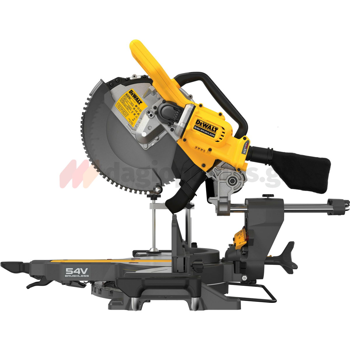 DeWalt DCS781N-XJ Brushless Φαλτσοπρίονο Πάγκου Συρόμενο (Radial) Μπαταρίας 54V XR FLEXVOLT 305mm SOLO