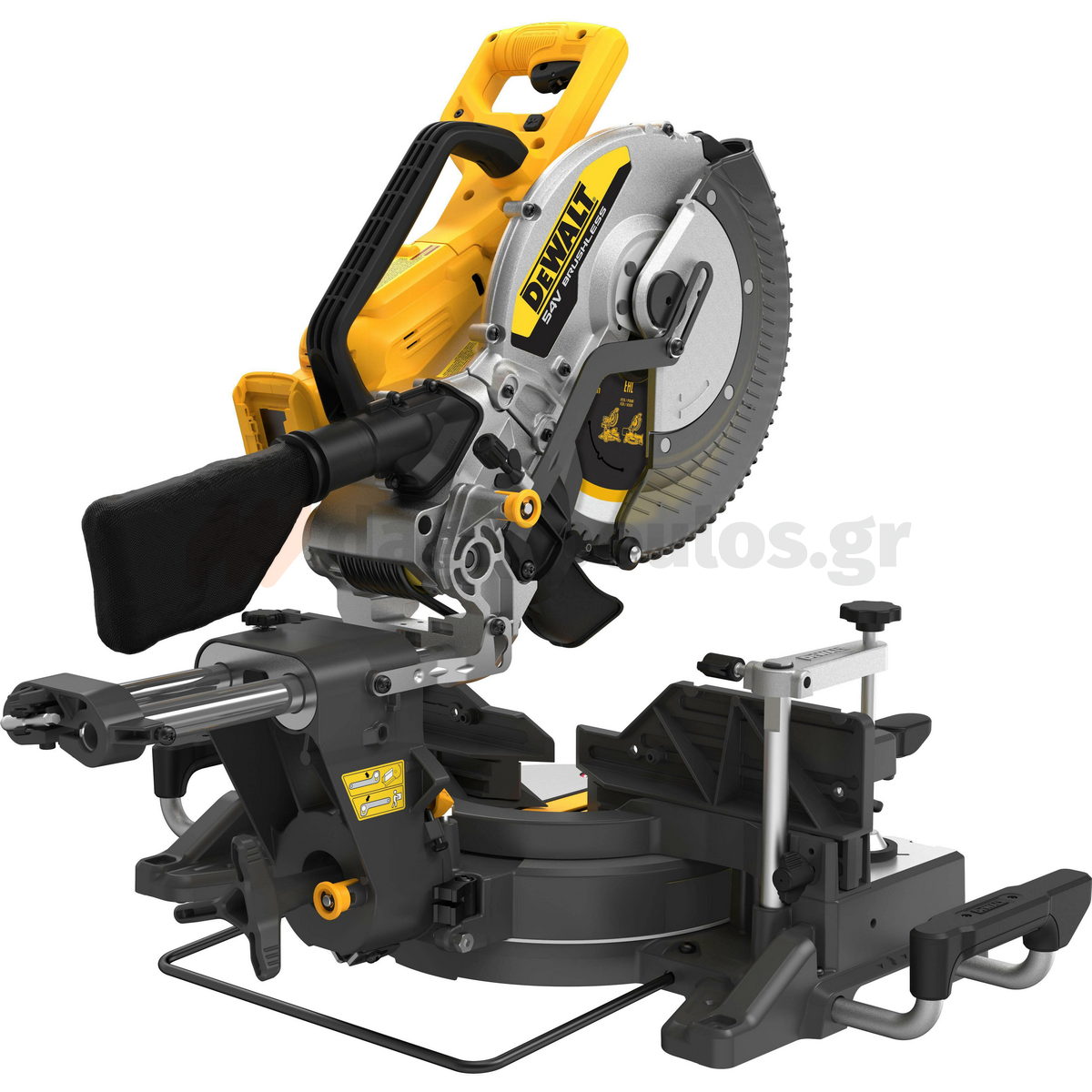 DeWalt DCS781N-XJ Brushless Φαλτσοπρίονο Πάγκου Συρόμενο (Radial) Μπαταρίας 54V XR FLEXVOLT 305mm SOLO