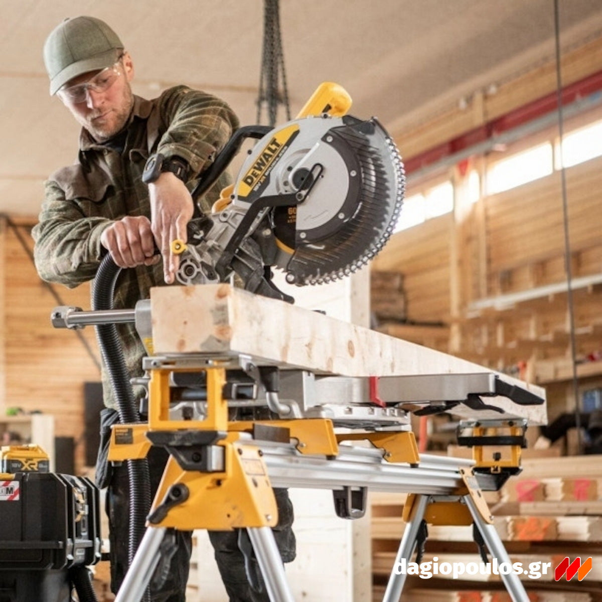 DeWalt DCS782N-XJ Brushless Φαλτσοπρίονο Πάγκου Συρόμενο (Radial) Μπαταρίας 18V XR FLEXVOLT 305mm SOLO