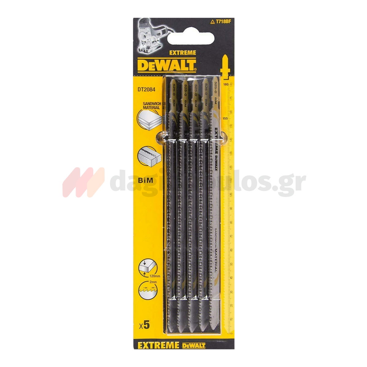 DeWalt DT2084-QZ EXTREME Συλλογή Λάμες Σέγας Σετ 5 Τεμ