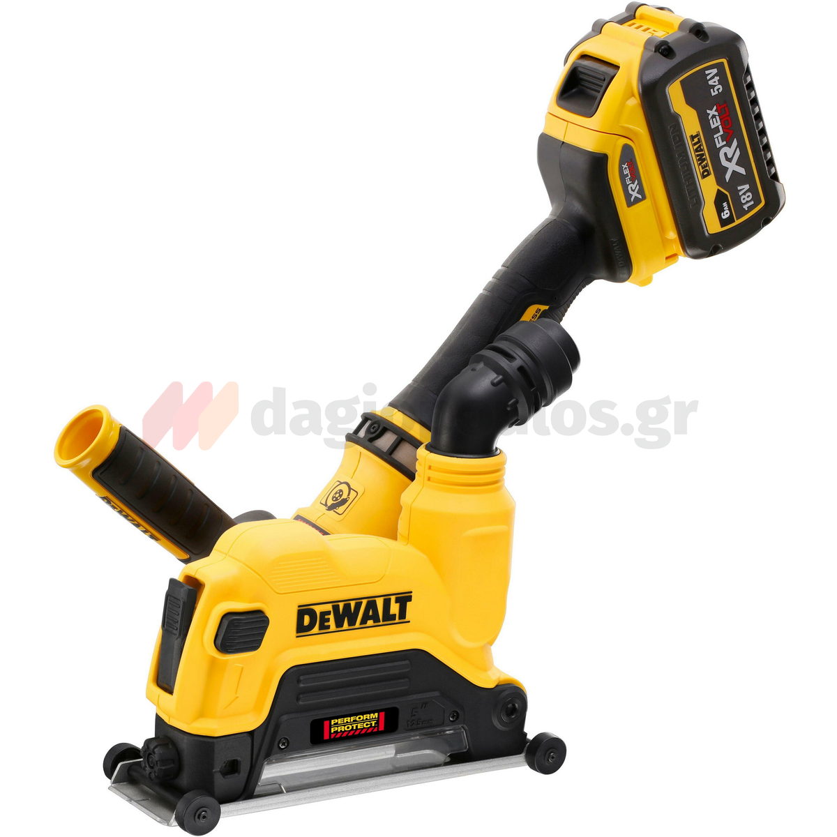 DeWalt DWE46225-XJ Εξάρτημα Απορρόφησης - Εξαγωγής Σκόνης Κοπής Σκυροδέματος Για Γωνιακούς Τροχούς 125mm