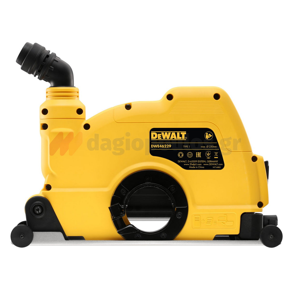 DeWalt DWE46229-XJ Προστατευτικό Κοπής Σκυροδέματος Για Γωνιακούς Τροχούς 230mm