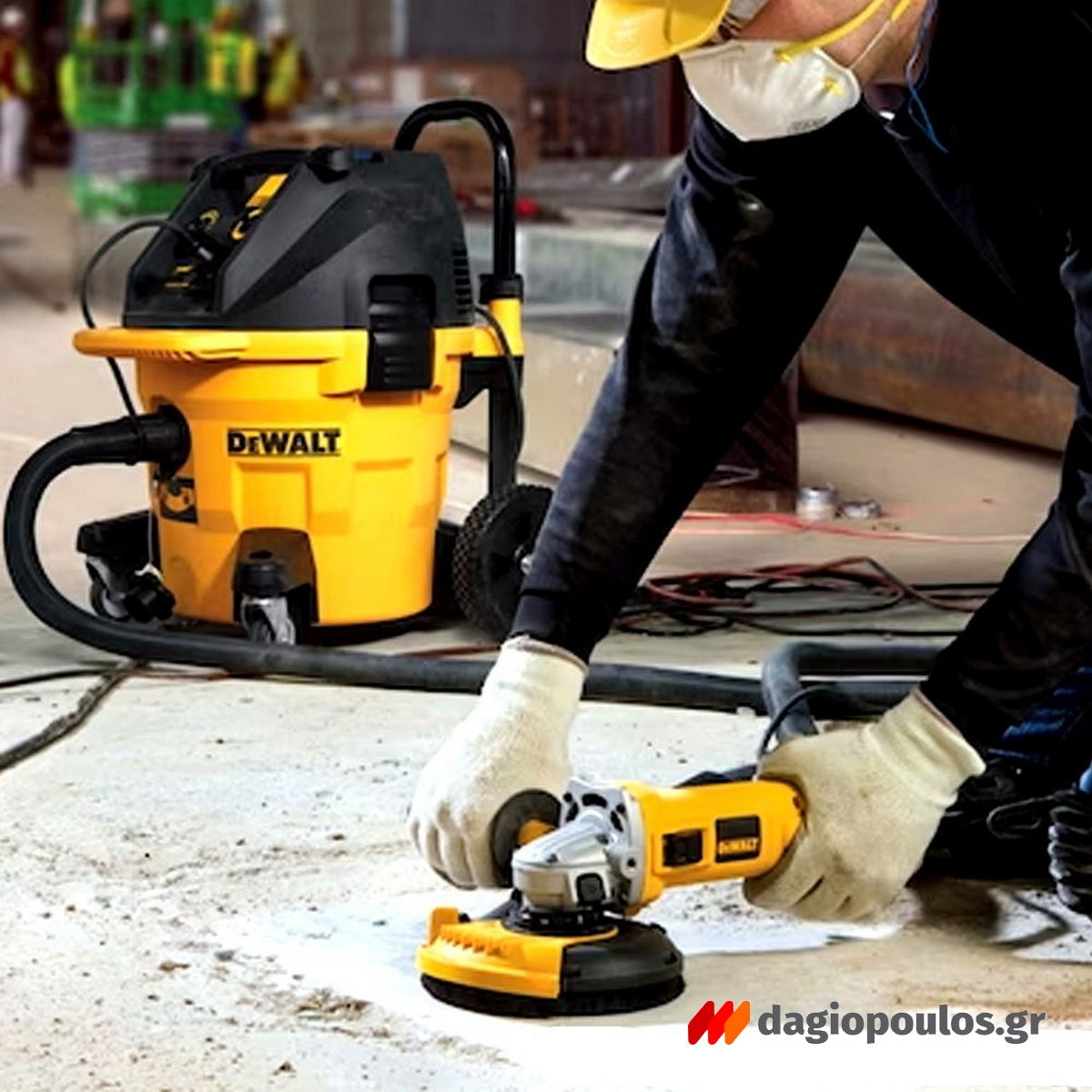 DeWalt DWV905M-QS Ηλεκτρική Σκούπα Υγρών / Στερεών 1400W Με Δοχείο 38Ltr