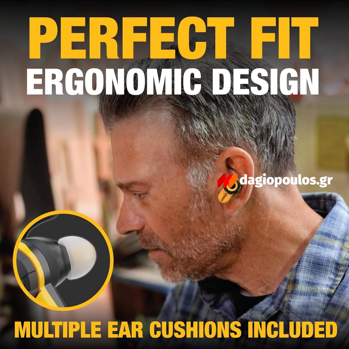 DeWalt 1902097DWG Ασύρματα Ακουστικά Bluetooth PRO-X2 ANC