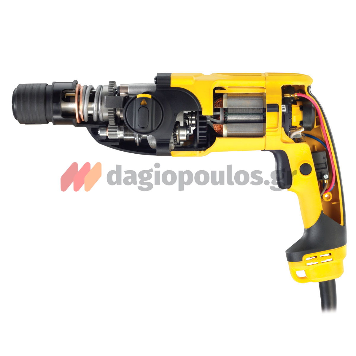 DeWalt D25134K-QS SDS Plus Ηλεκτρικό Πνευματικό Πιστολέτο 2.8J 800W & Βαλίτσα T-Stak EXTRA Τσοκ