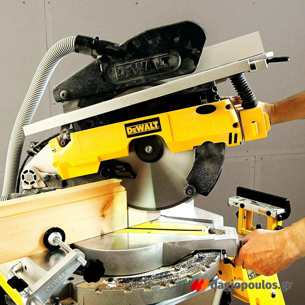 DeWalt D27113-QS Ηλεκτρικό Δισκοπρίονο - Φαλτσοπρίονο Διπλής Λειτουργείας 1600W 305mm