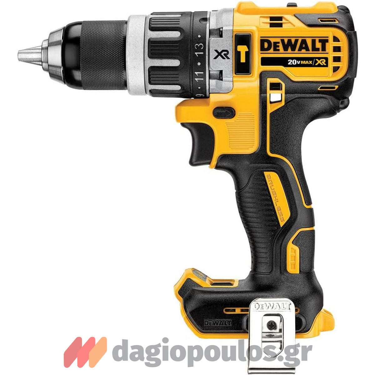 DeWalt DCD796D2-QW Brushless Κρουστικό Δραπανοκατσάβιδο Μπαταρίας 18V Li-Ion Με 2 Μπαταρίες 2.0Ah & Βαλίτσα T-Stak