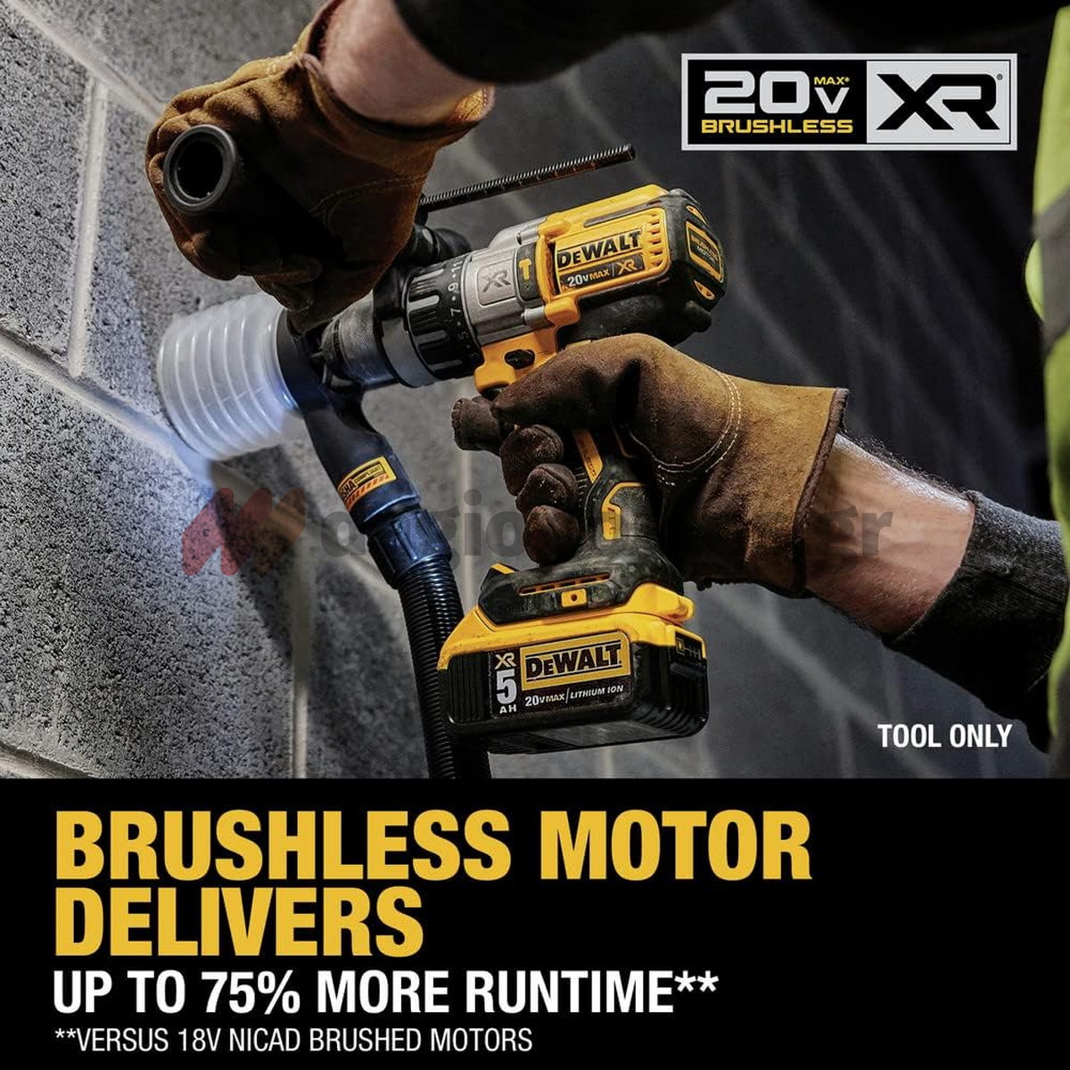 DeWalt DCD996P2 Brushless Κρουστικό Δραπανοκατσάβιδο Μπαταρίας 18V Li-Ion Με 2 Μπαταρίες 5.0Ah & Βαλίτσα T-Stak