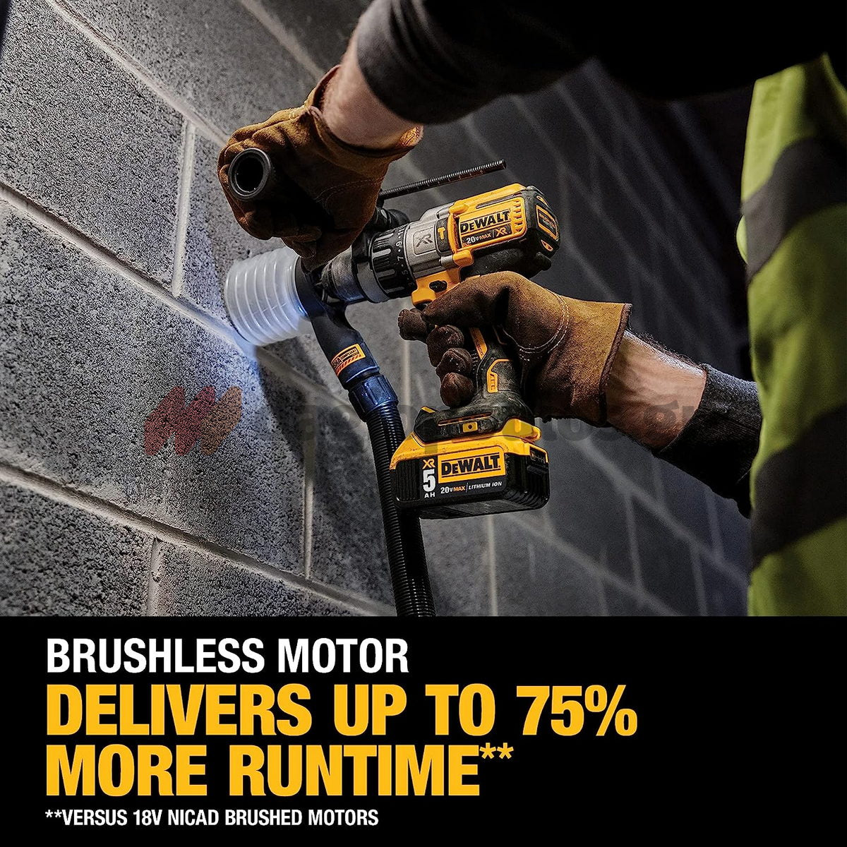 DeWalt DCD996P2 Brushless Κρουστικό Δραπανοκατσάβιδο Μπαταρίας 18V Li-Ion Με 2 Μπαταρίες 5.0Ah & Βαλίτσα T-Stak