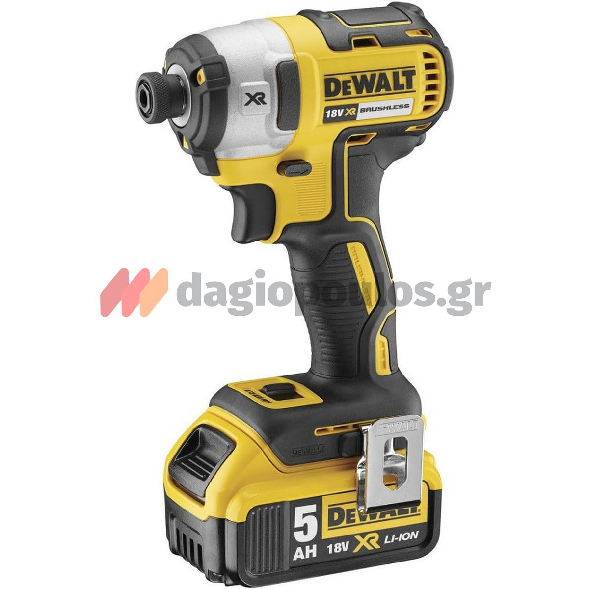 DeWalt DCF887P2-QW Brushless Παλμικό Κατσαβίδι Μπαταρίας 18V Li-Ion 1/4" 205Nm Με 2 Μπατ.5.0Ah & Βαλίτσα T-Stak