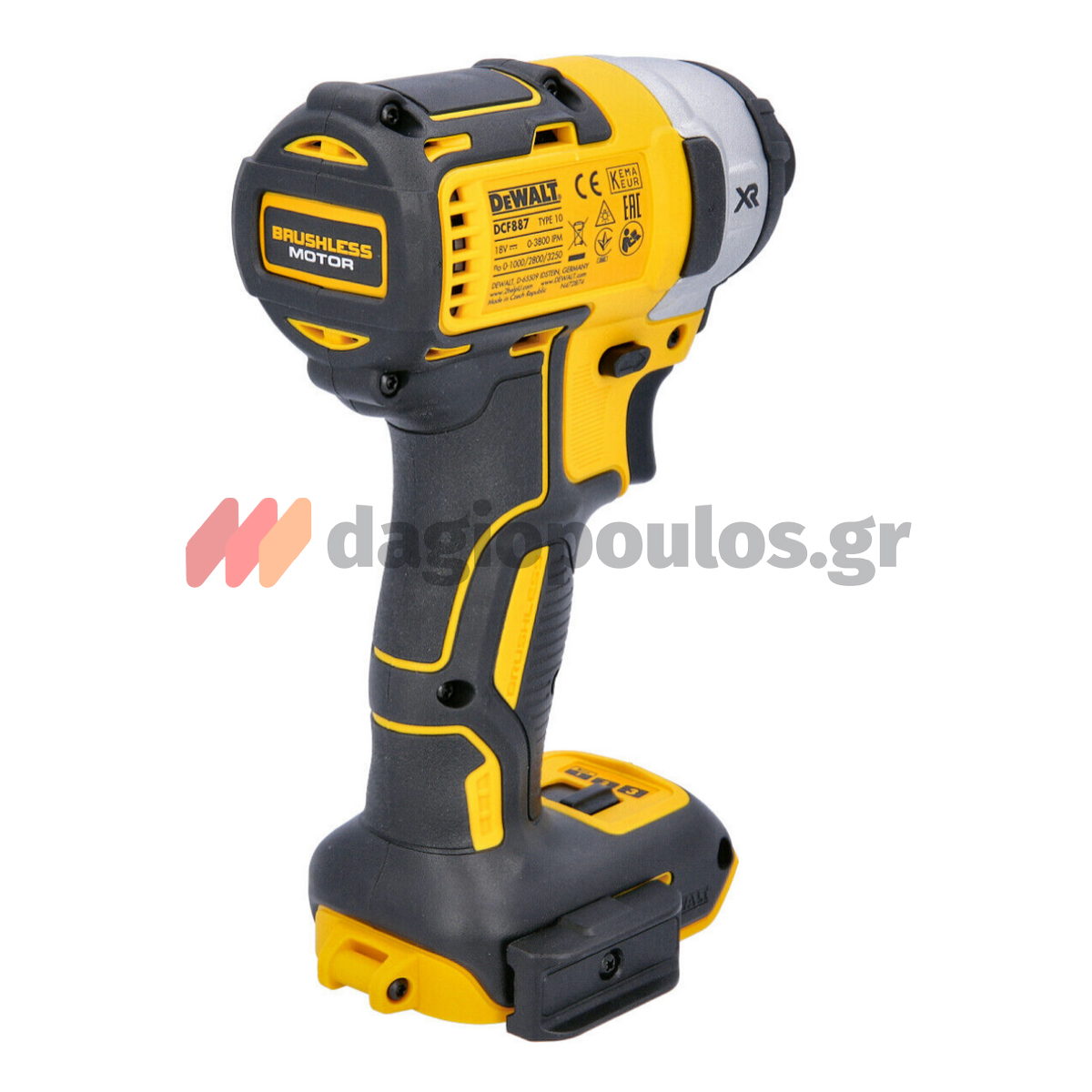 DeWalt DCF887P2-QW Brushless Παλμικό Κατσαβίδι Μπαταρίας 18V Li-Ion 1/4" 205Nm Με 2 Μπατ.5.0Ah & Βαλίτσα T-Stak
