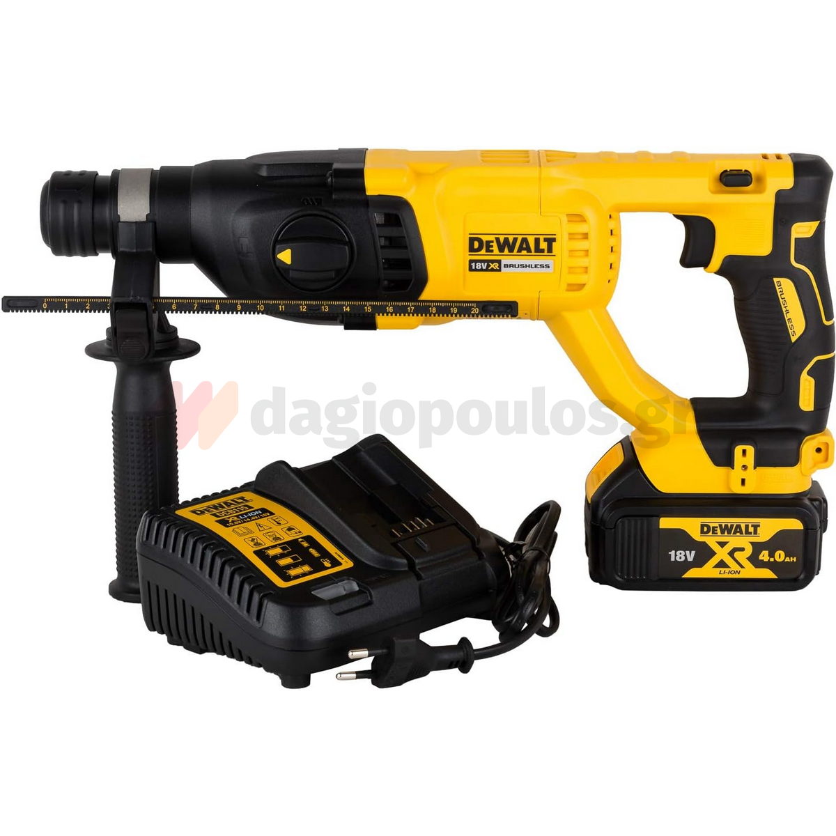 DeWalt DCH133M1-QW SDS Plus Πνευματικό Περιστροφικό Πιστολέτο Μπαταρίας 18V Li-Ion 2.6J 2.3Kgr Με Μπαταρία 4.0Ah - Βαλίτσα T-Stak