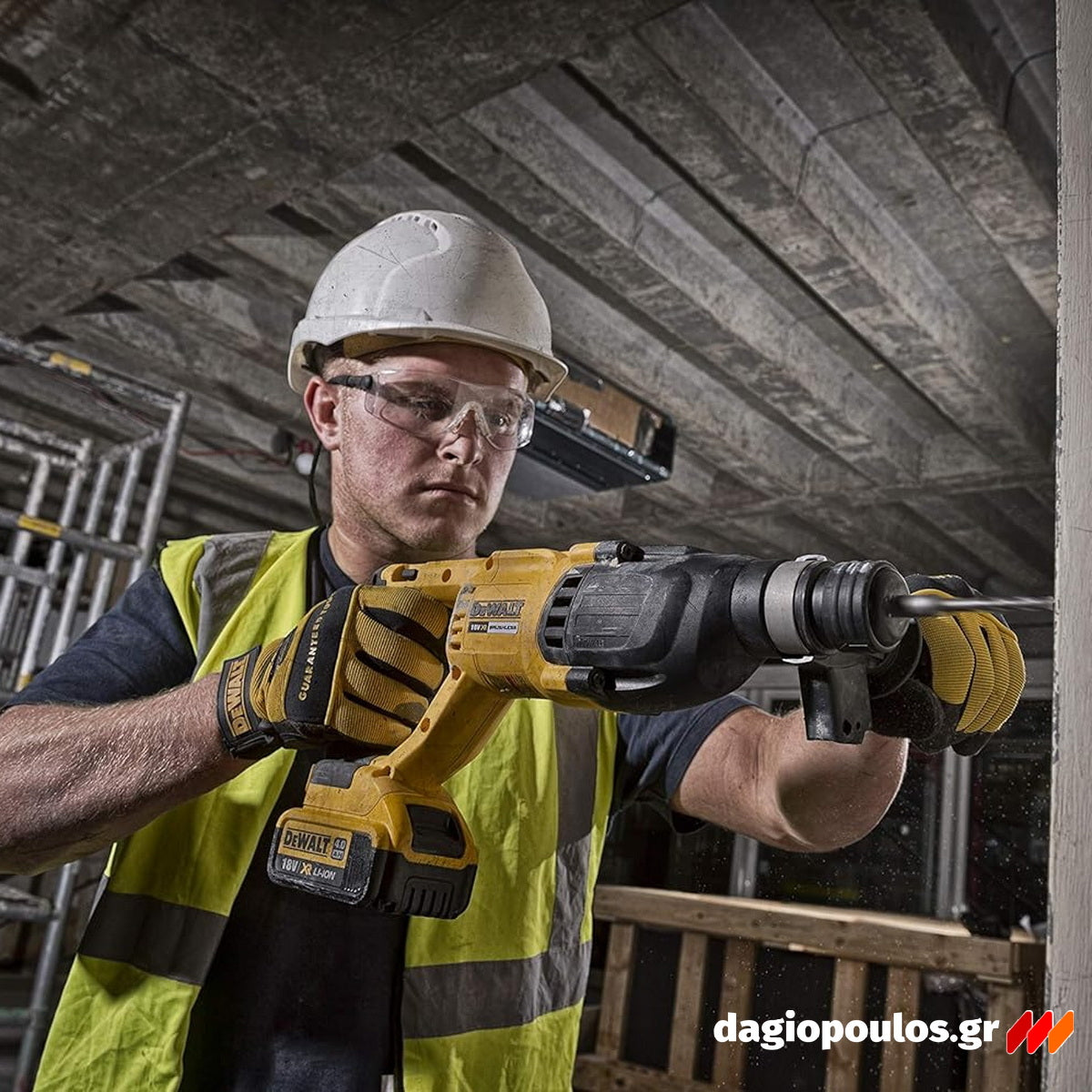 DeWalt DCH133M1-QW SDS Plus Πνευματικό Περιστροφικό Πιστολέτο Μπαταρίας 18V Li-Ion 2.6J 2.3Kgr Με Μπαταρία 4.0Ah - Βαλίτσα T-Stak
