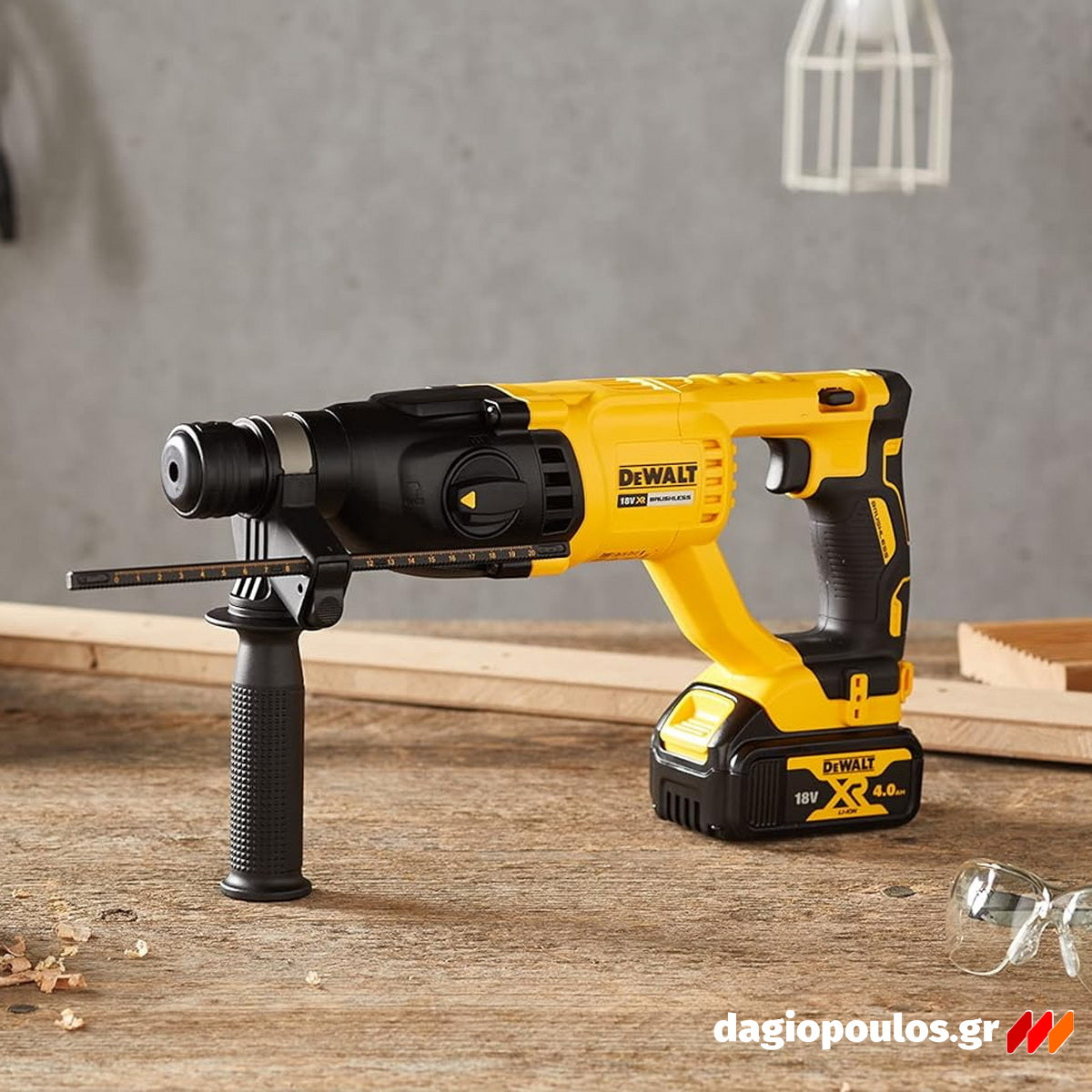 DeWalt DCH133NT-XJ Brushless Πνευματικό Περιστροφικό Πιστολέτο Μπαταρίας 18V Li-Ion 2.6J 2.3Kgr SOLO Με Βαλίτσα T-Stak