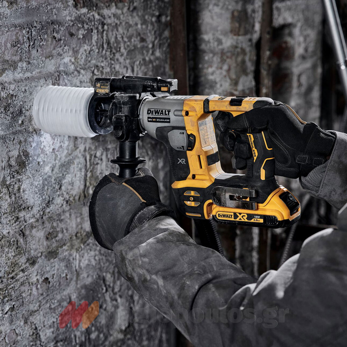 DeWalt DCH172P2-QW SDS Plus Brushless Πνευματικό Περιστροφικό Σκαπτικό Πιστολέτο 18V Li-Ion 1.4J 1.8kgr Με 2 Μπαταρίες 5.0Ah & Βαλίτσα T-Stak