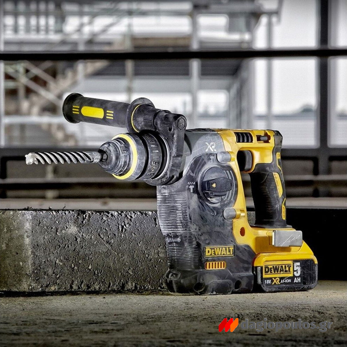 DeWalt DCH273H2T-QW SDS Plus Brushless Σκαπτικό Περιστροφικό Πνευματικό Πιστολέτο 18V Li-Ion Με 2 Μπαταρίες 5.0Ah Powerstack & Βαλίτσα T-Stak