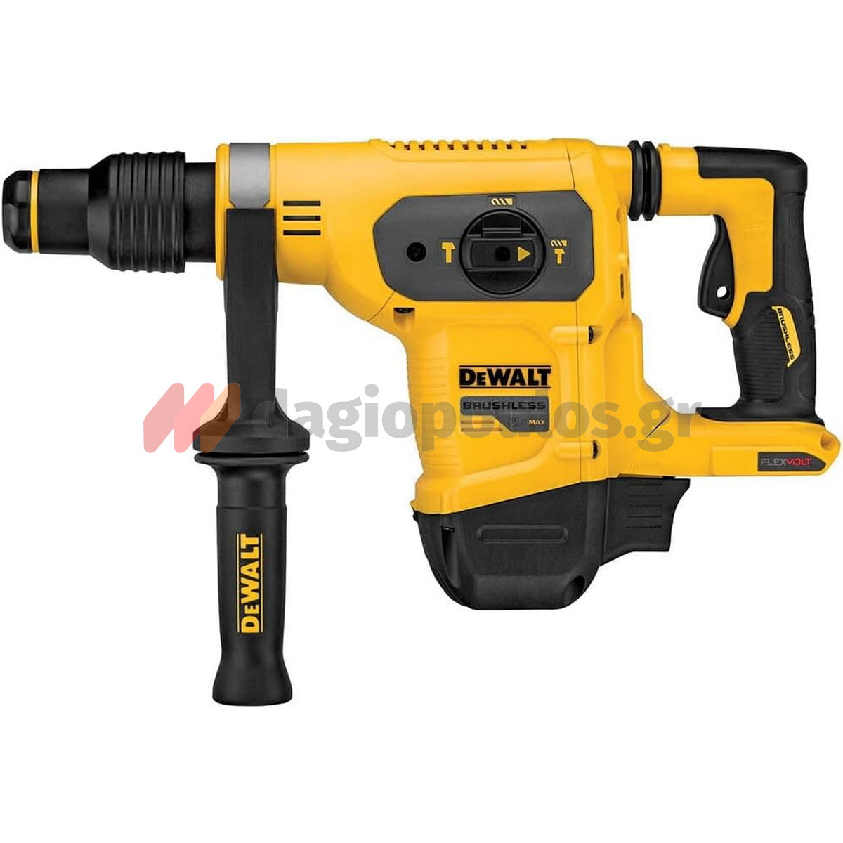 DeWalt DCH481X2-QW SDS Max Brushless Πνευματικό Κρουστικό Σκαπτικό Μπαταρίας 54V Li-Ion 6.1J 5.4Kg Με 2 Μπατ.9.0Ah - Φορτιστή - Βαλίτσα