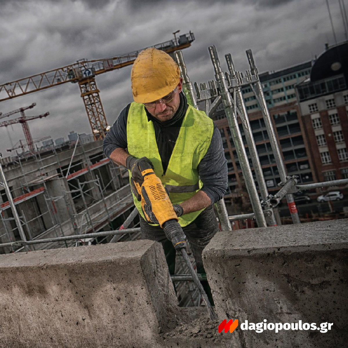 DeWalt DCH481X2-QW SDS Max Brushless Πνευματικό Κρουστικό Σκαπτικό Μπαταρίας 54V Li-Ion 6.1J 5.4Kg Με 2 Μπατ.9.0Ah - Φορτιστή - Βαλίτσα