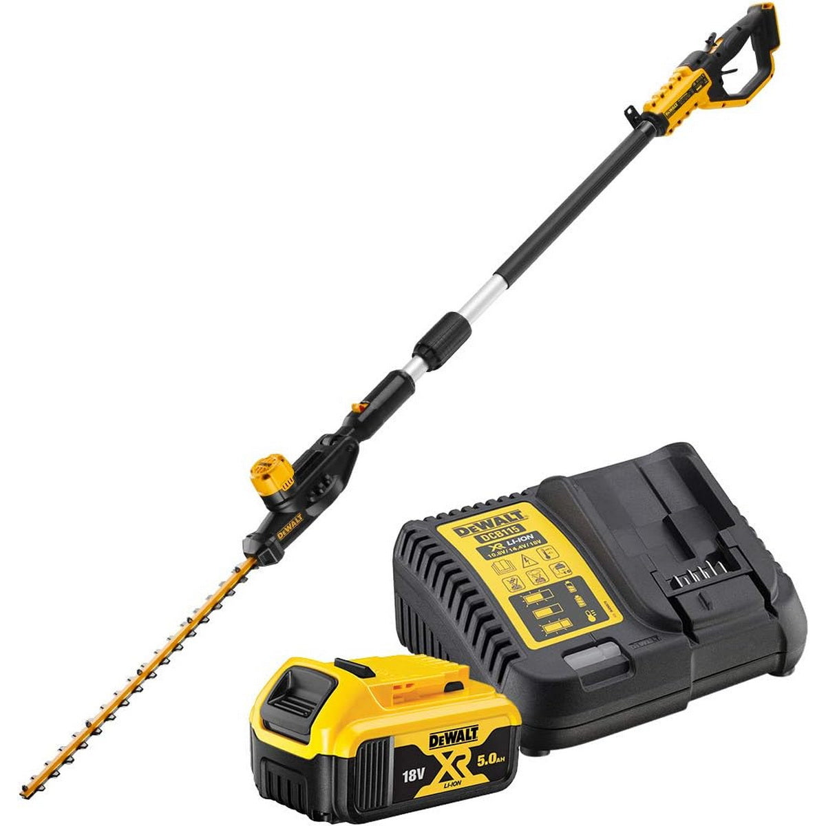 DeWalt DCMPH566P1-QW Brushless Ψαλίδι Μπορντούρας (Μπορντουροψάλιδο) Μπαταρίας XR 18V Li-Ion Με Μπαταρία 5.0Ah Σπαστό Επεκτεινόμενο