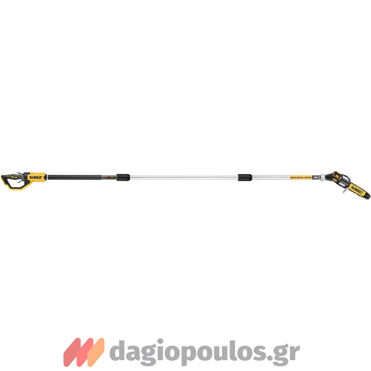 DeWalt DCMPS567P1-QW Brushless Τηλεσκοπικό Αλυσοπρίονο (Κονταροπρίονο) XR Li-Ion 18V 20cm Με Μπαταρία 5.0Ah