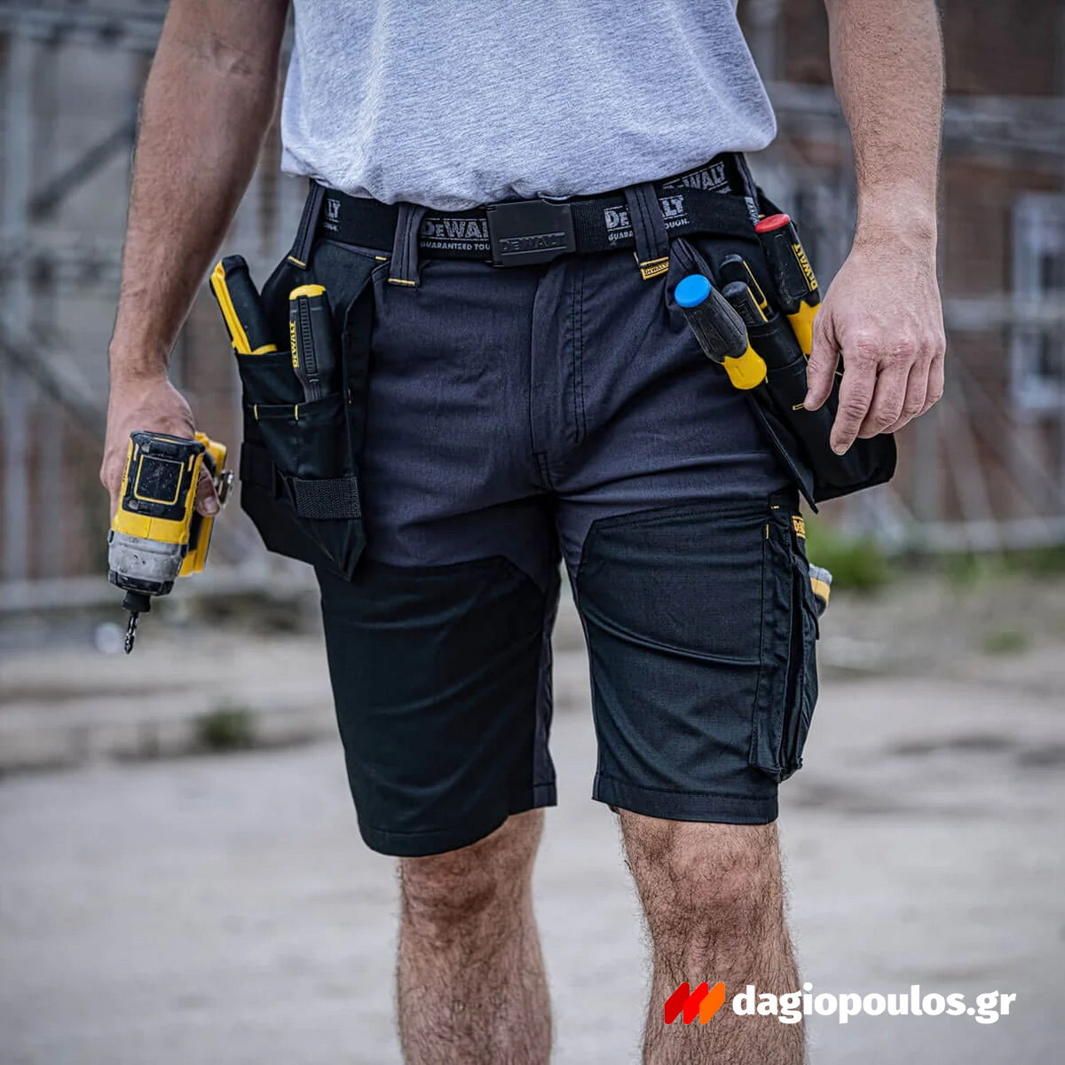Dewalt DWC153-004 Hamden Κοντό Παντελόνι - Βερμούδα Εργασίας Γκρι