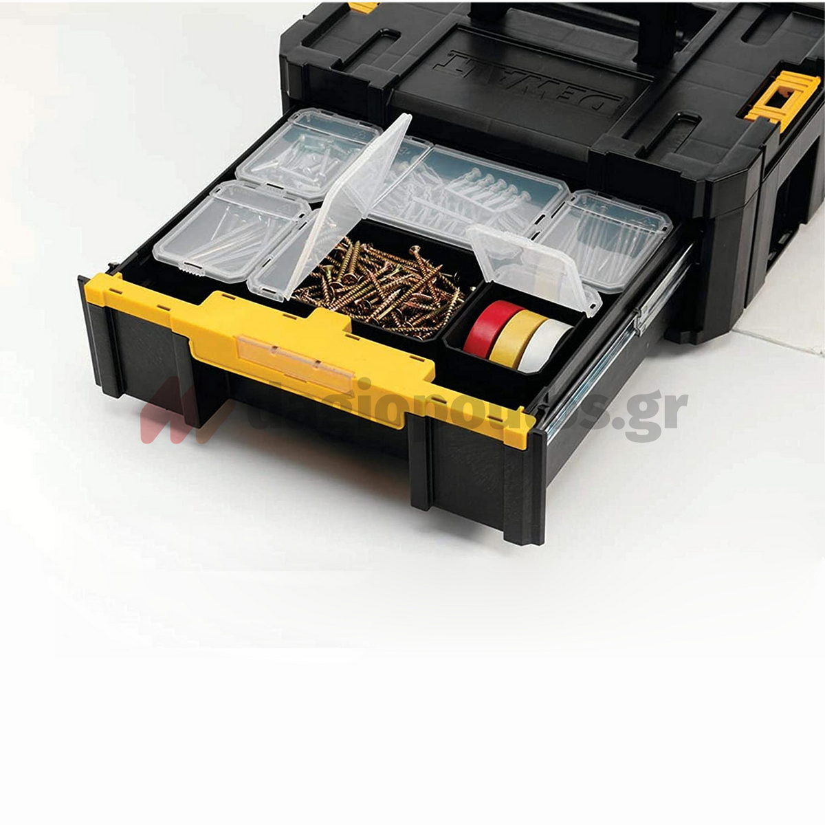 DeWalt DWST1-70705 T-Stak Εργαλειοθήκη Συρταριέρα Με Organiser & 6 Κύπελα Θήκες 17.3" 9.5Ltr
