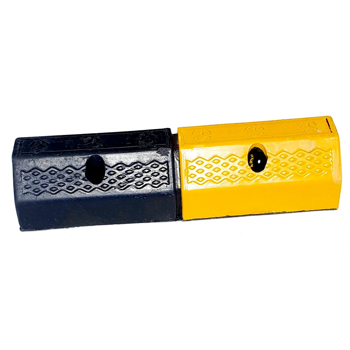 Στοπ Τροχού Μονό Απλό Οικονομικό 500mm x 160mm x 100mm ΜΑΥΡΟ/ΚΙΤΡΙΝΟ