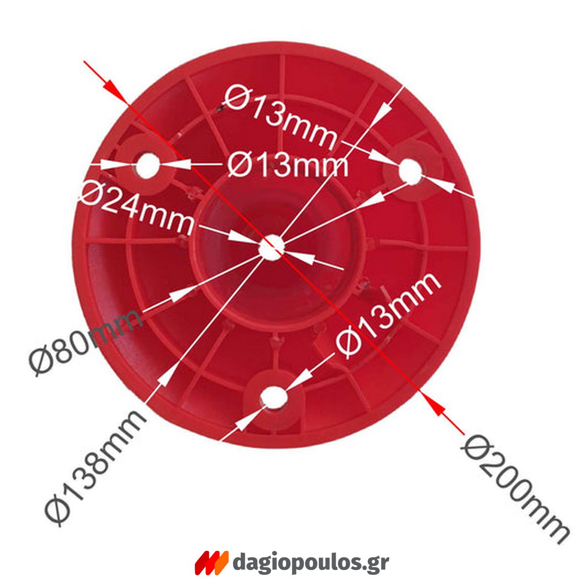 Κολωνάκι Σήμανσης PE 45cm