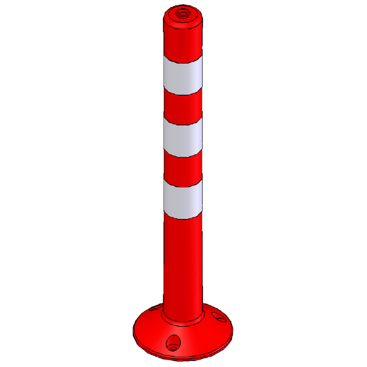 Κολωνάκι Σήμανσης PE 75cm
