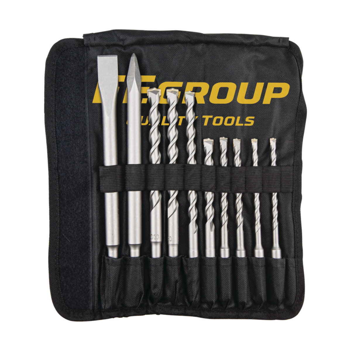 FF Group 43409 Συλλογή Τρυπάνια Βελόνι & Καλέμι SDS Plus Σετ 10 Τεμ