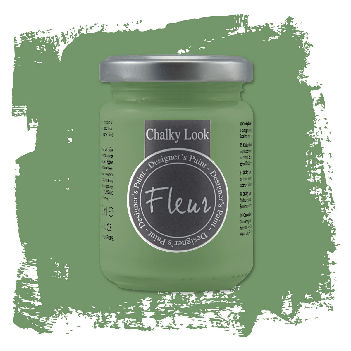 Fleur Chalky Look Άοσμο Οικολογικό Χρώμα Κιμωλίας F51 Welcome Green