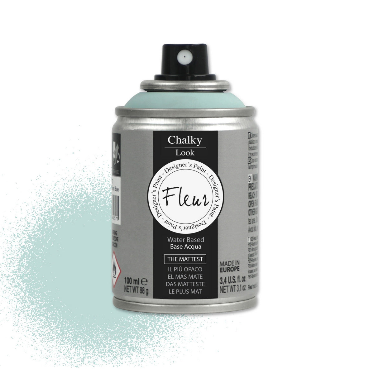 Fleur Chalky Look Spray Σπρέι Κιμωλίας Άοσμο Νερού Ματ F49 Cape Town Blue