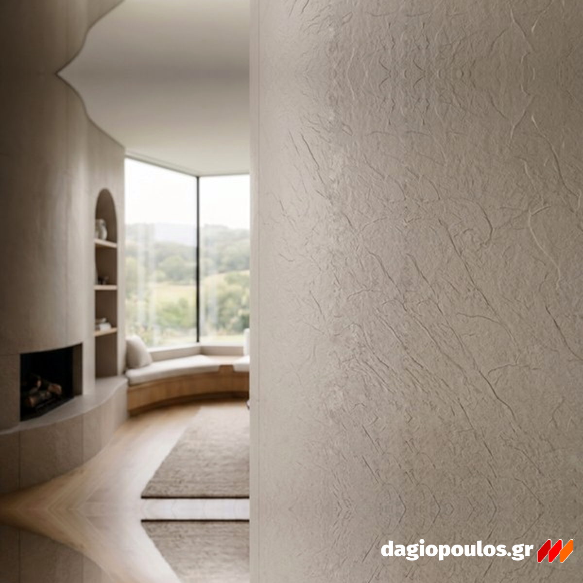 GIGA Panel Εύκαμπτης Πέτρας 101020 SLATE BEIGE WHITE 1200mm x 2800mm Σετ 2 Τεμ