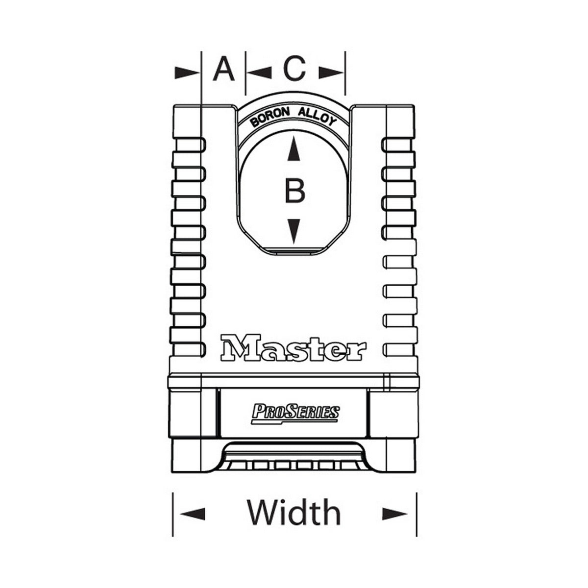 Master Lock 1177D ProSeries Λουκέτο Υπερασφαλείας Συνδυασμού Με Προστασία Λαιμού 57mm