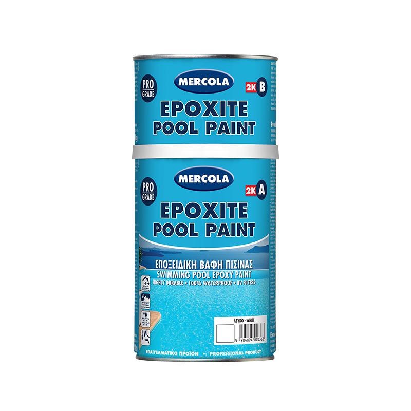 Mercola Epoxite Pool Paint Εποξειδική Βαφή Πισίνας Υψηλών Αντοχών Με UV Φίλτρα Μπεζ