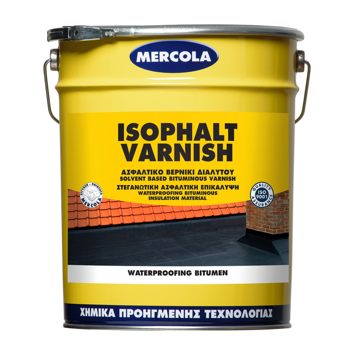 Evochem Mercola Isophalt Varnish Ασφαλτικό Στεγανωτικό Διαλύτου Μαύρο