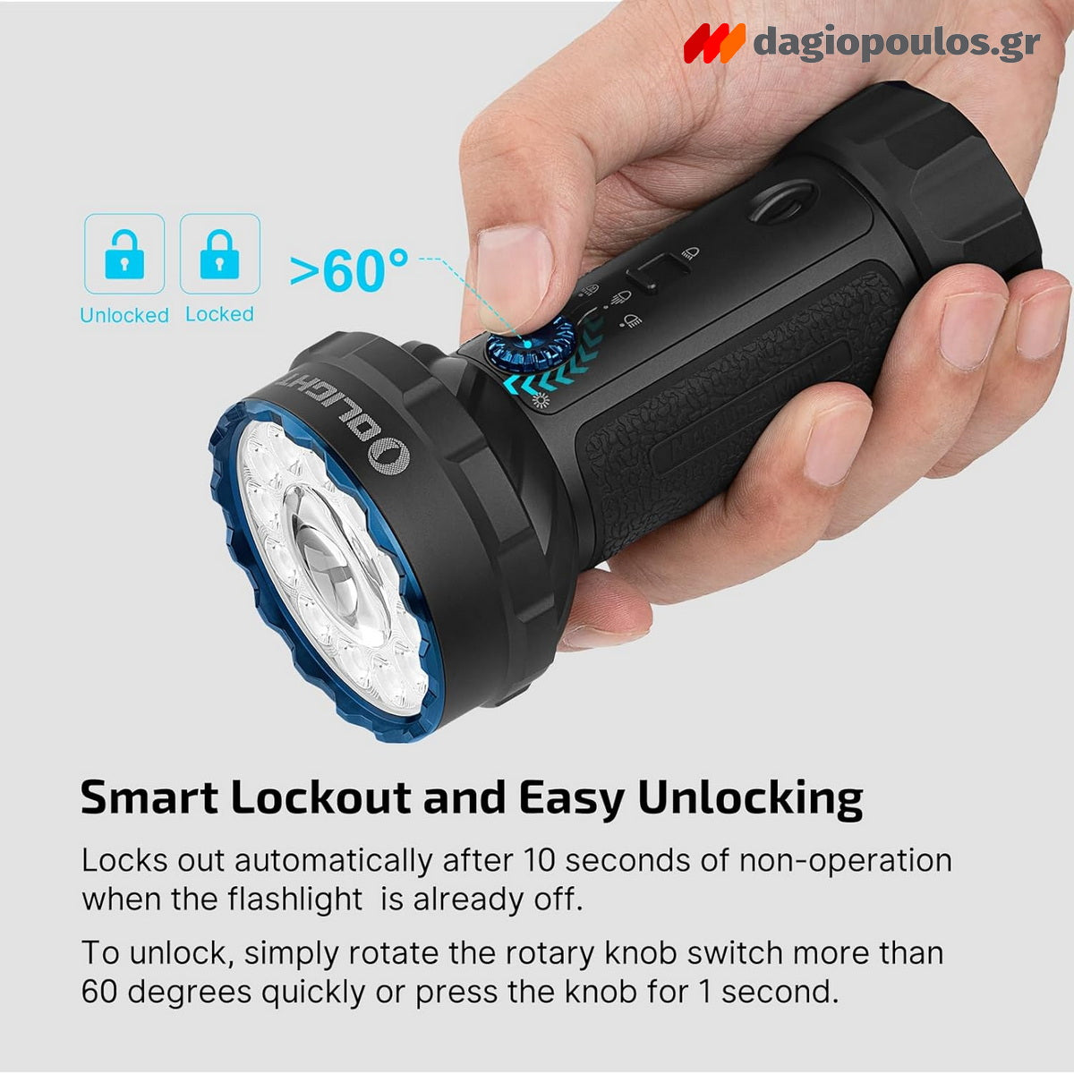 Olight Marauder Mini 2 Επαναφορτιζόμενος Φακός Χειρός 10000 Lumens