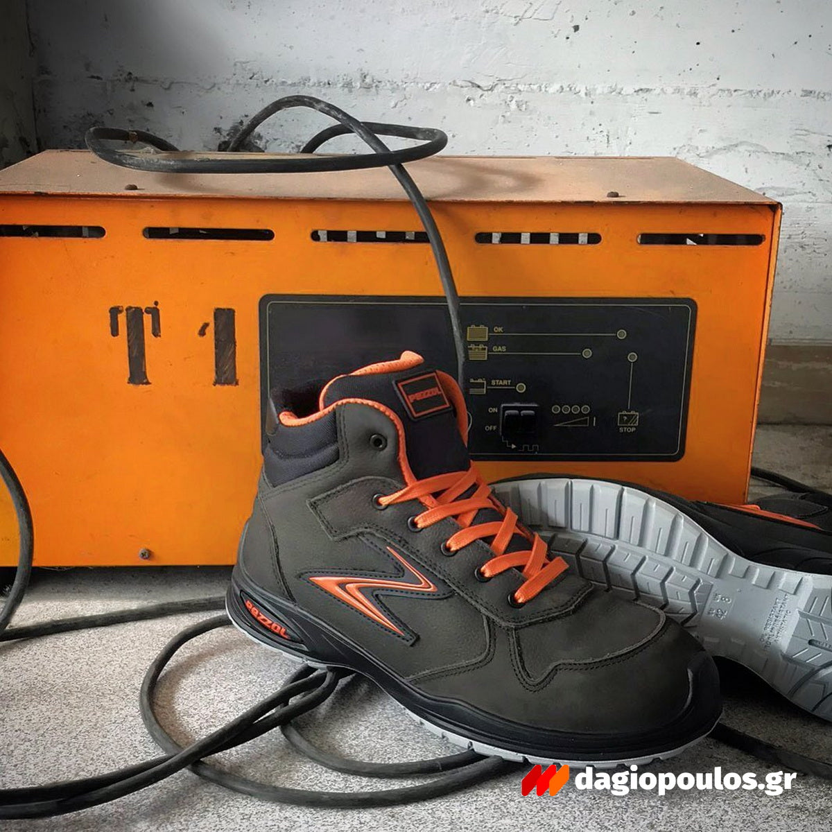 Pezzol Diablo S3S FO SR Παπούτσια Ασφαλείας Εργαζομένων Ημιμποτάκια Με Προστασία Ιταλίας