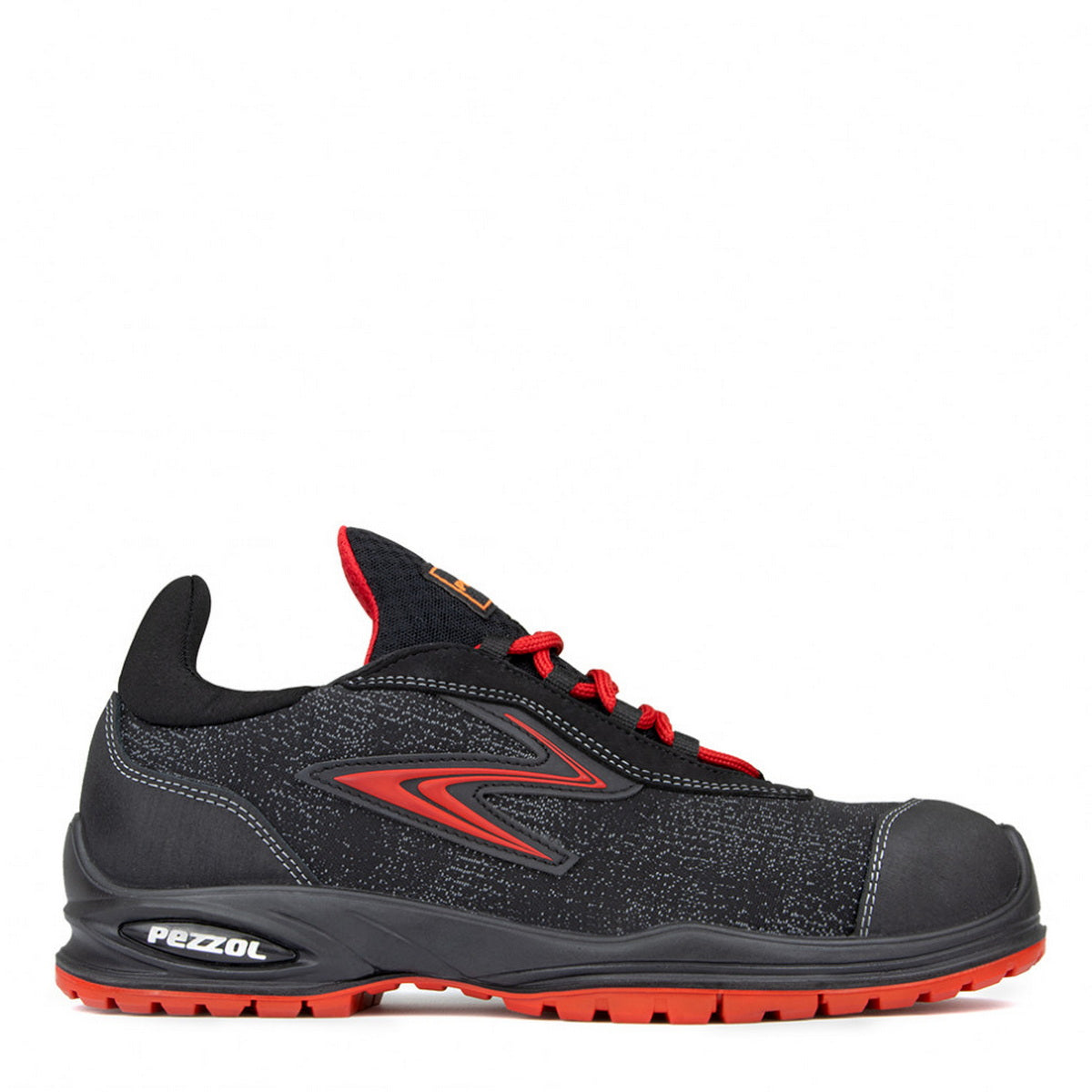 Pezzol Black Mambas S3S FO SR ESD Παπούτσια Ασφαλείας Εργαζομένων Χαμηλά Με Προστασία Ιταλίας