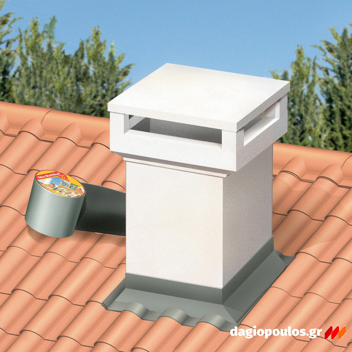 Sika MultiSeal Αυτοκόλλητη Ασφαλτική Σφραγιστική Ταινία ΓΚΡΙ