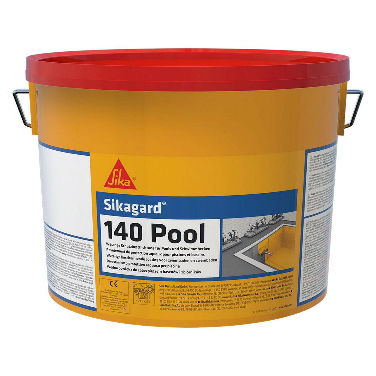 Sika Sikagard®140 Pool Χρώμα Νερού Ενός Συστατικού Για Πισίνες & Δεξαμενές ADRIATIC BLUE