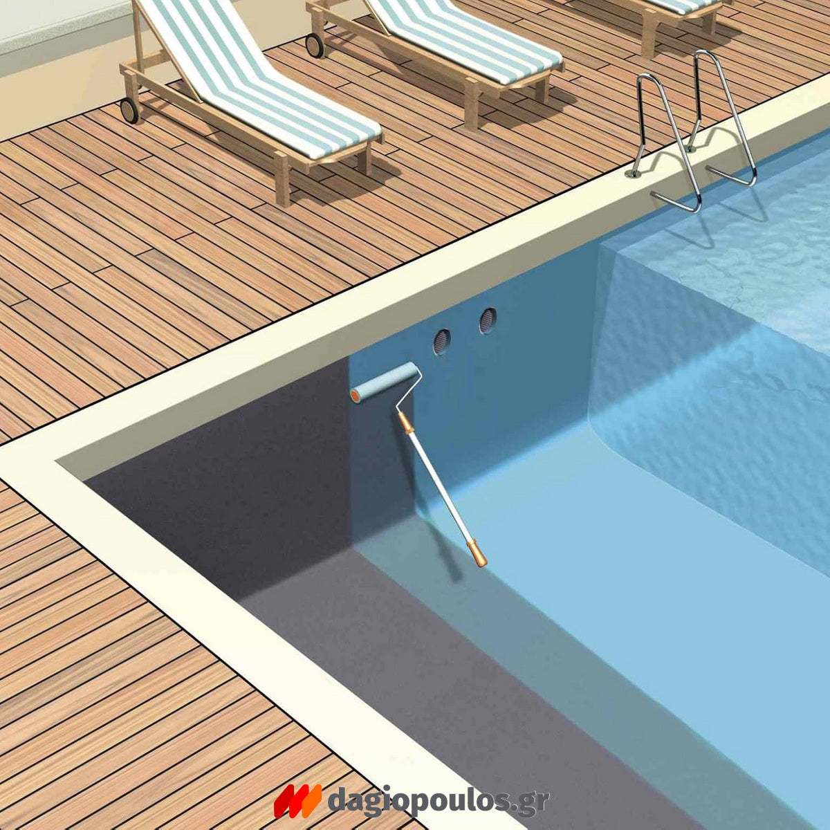 Sika Sikagard®140 Pool Χρώμα Νερού Ενός Συστατικού Για Πισίνες & Δεξαμενές ADRIATIC BLUE