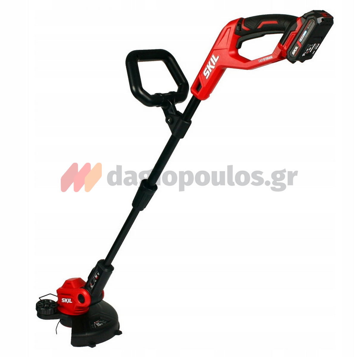 Skil Σετ Μηχανή Γκαζόν 0130 CA - Χλοοκοπτικό Μεσινέζας 0230 CA Με 2 Μπατ.4.0Ah - Φορτιστή
