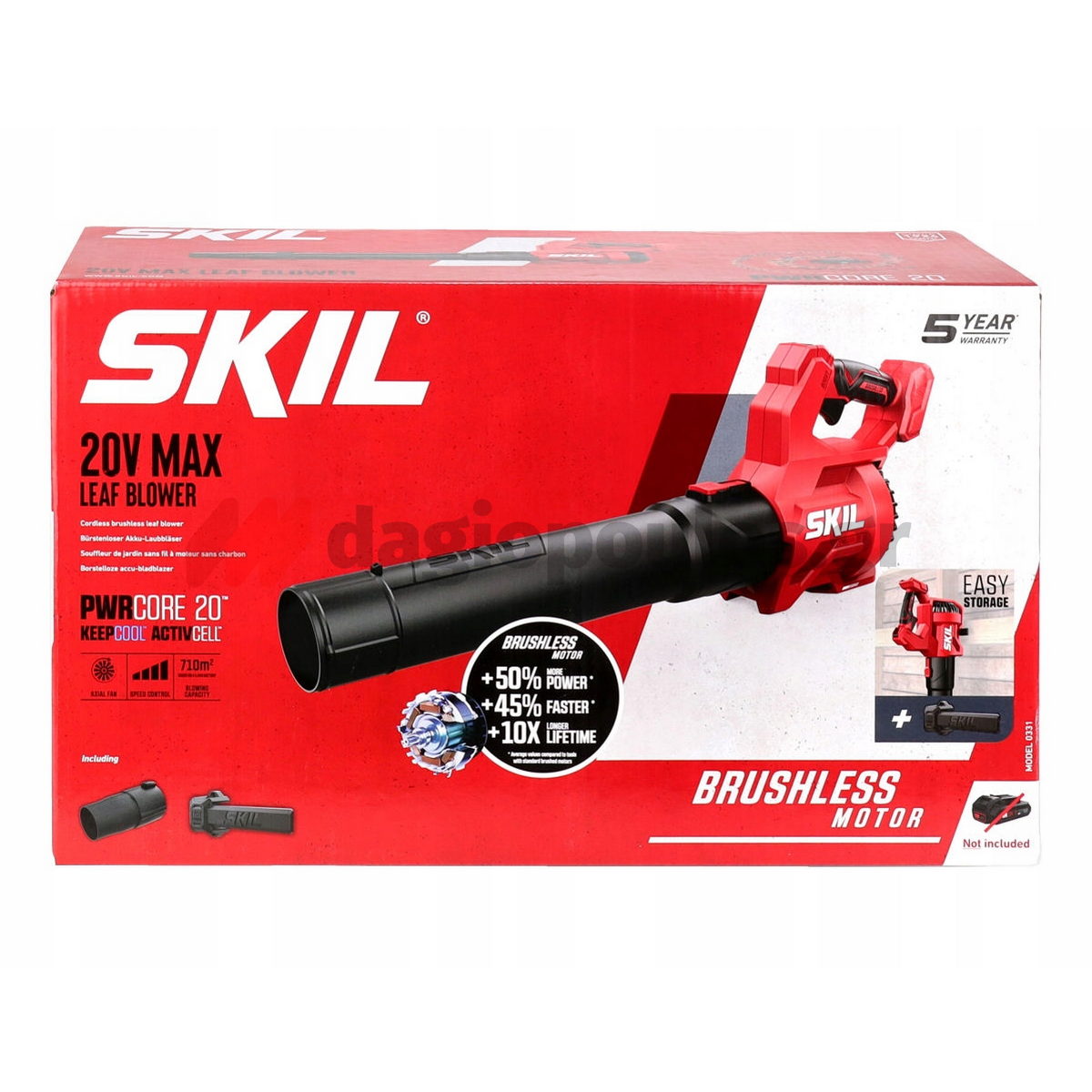 Skil 0331 CA 20V Brushless Φυσητήρας Μπαταρίας 18V Li-Ion Με Μπατ.4.0Ah - Φορτιστή