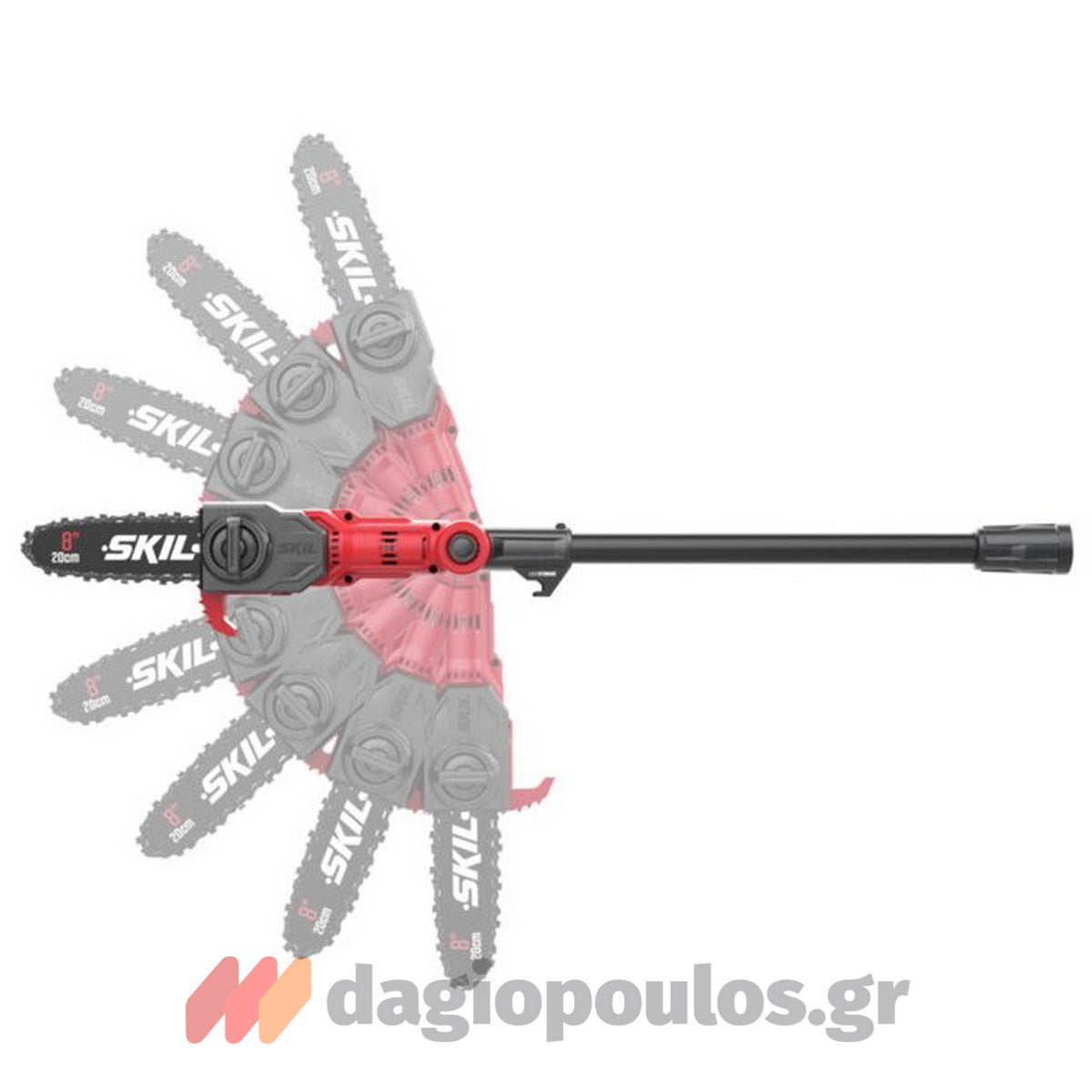 Skil 0650 CA 20V Max Αλυσοπρίονο Τηλεσκοπικό Μπαταρίας 18V Li-Ion 20cm Με Μπαταρία 4.0Ah