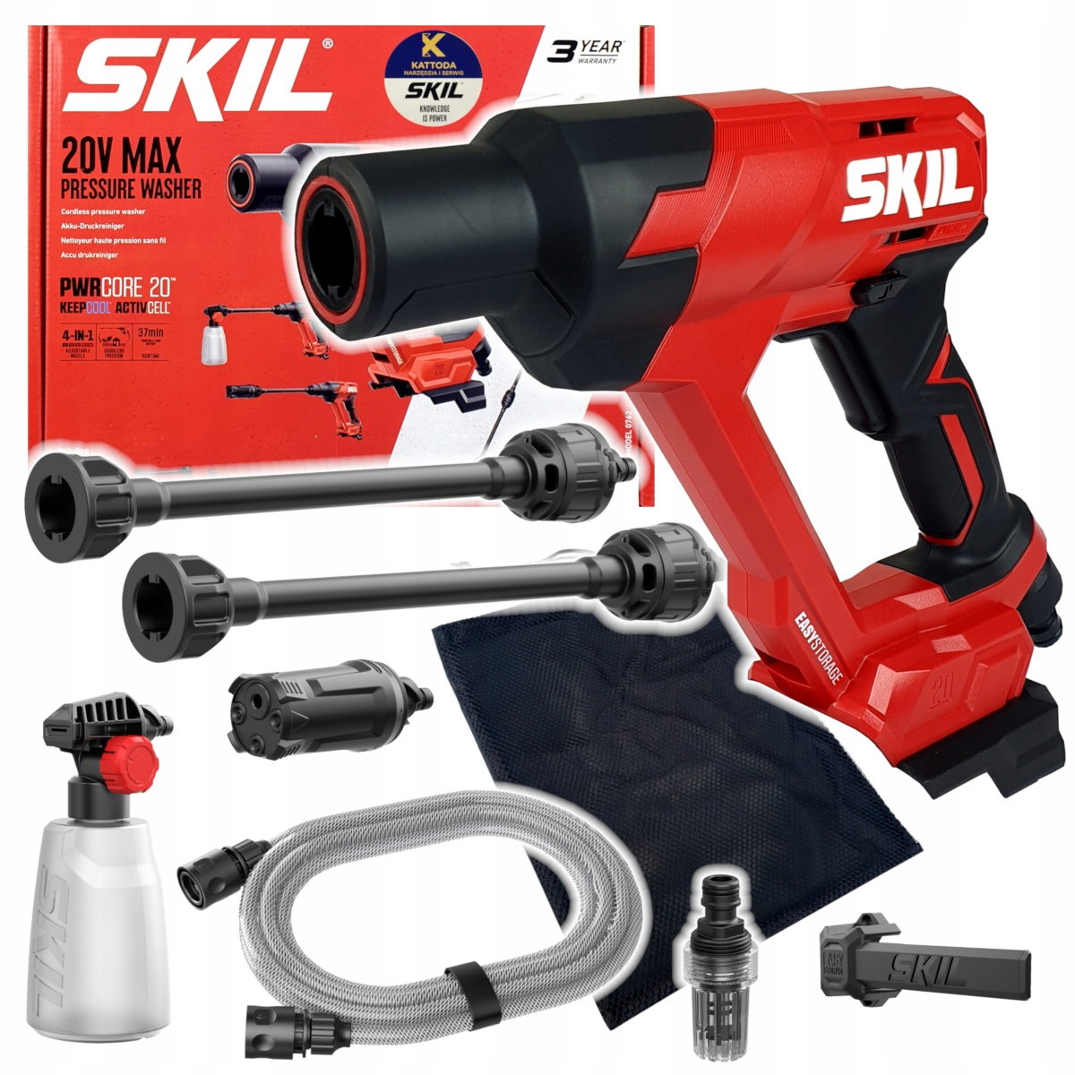 Skil 0762 CA 20V Max Πλυστικό Υψηλής Πίεσης Μπαταρίας 20V Li-Ion 24Bar SOLO