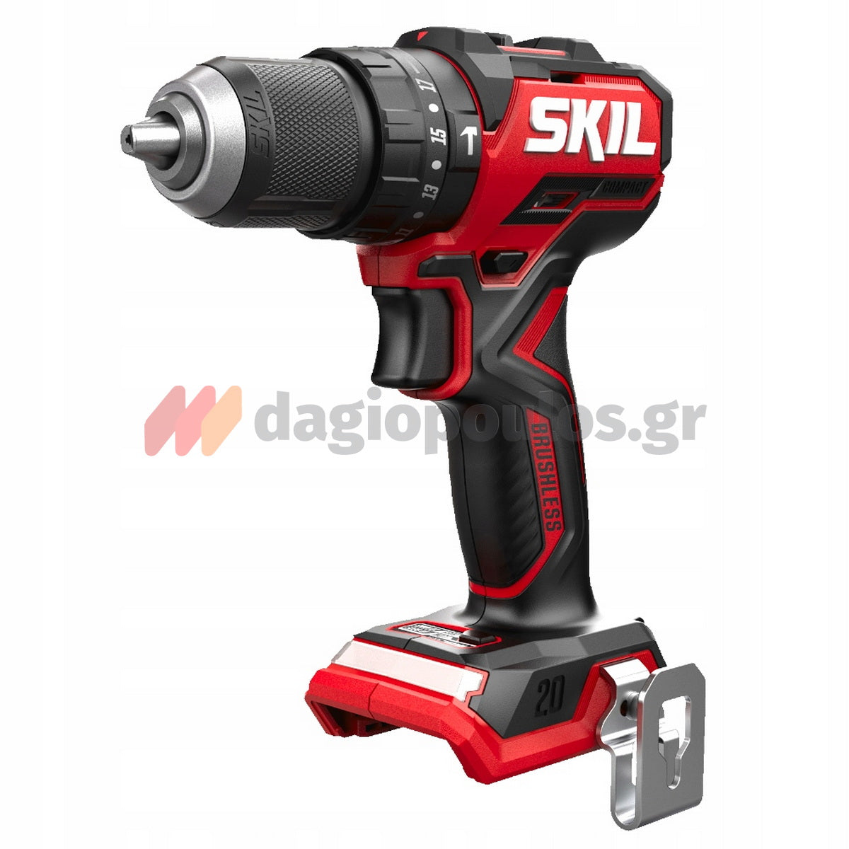 Skil 3075 CA 20V Max Brushless Κρουστικό Δραπανοκατσάβιδο Μπαταρίας 18V Li-Ion & & 3110 AA Μπαταρία 2.5Ah Φορτιστής Τσάντα