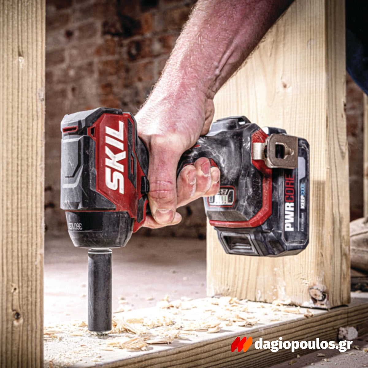 Skil 3265 CA 20V Max Brushless Μπουλονόκλειδο Μπαταρίας 20V Li-Ion & 3110 AA Μπαταρία 2.5Ah Φορτιστής
