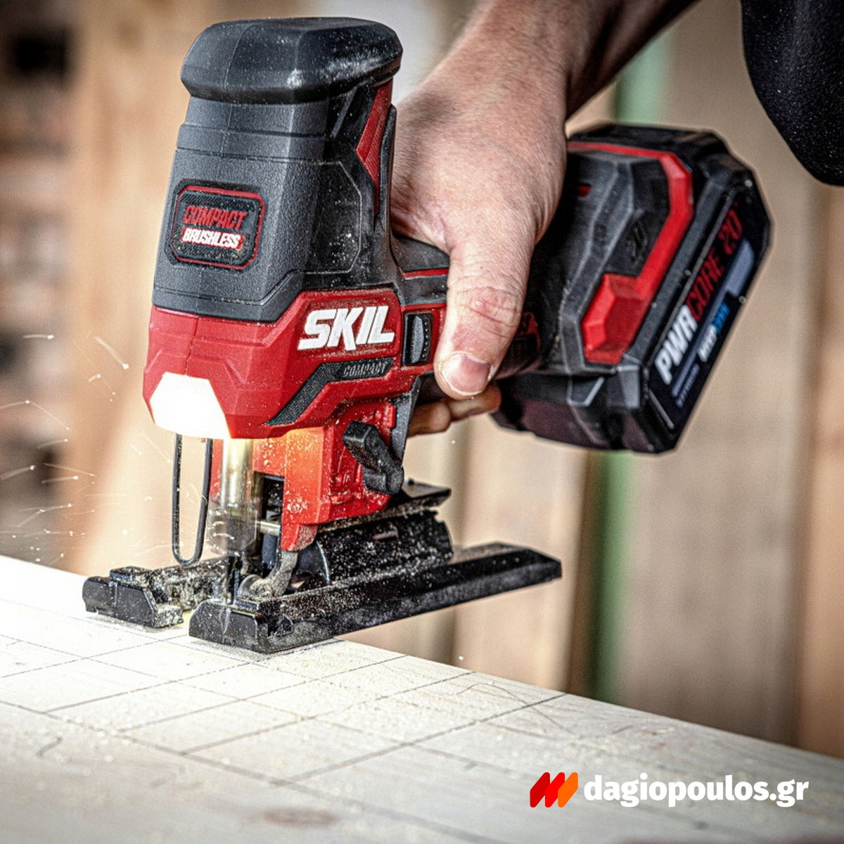 Skil 3440 CA 20V Max Brushless Σέγα Μπαταρίας 18V Li-Ion SOLO